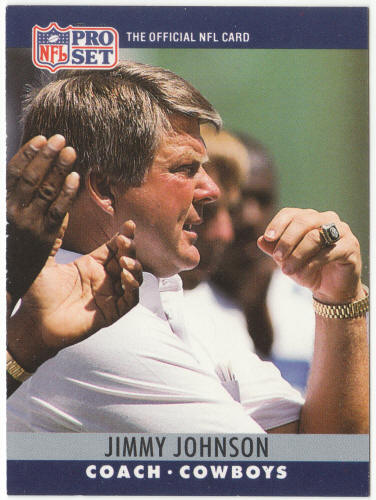 1990 Pro Set Football #85 Jimmy Johnson