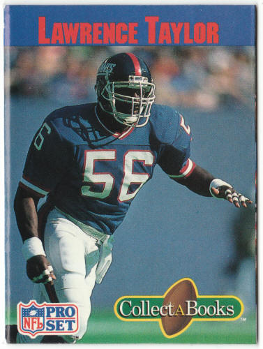 1990 Pro Set Football Collect A Books #19 Lawrence Taylor