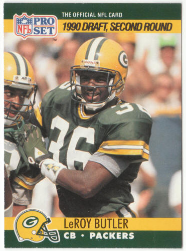 1990 Pro Set Football #717 LeRoy Butler Rookie Card
