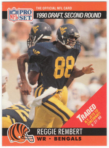 1990 Pro Set Football #697 Reggie Rembert Rookie Error Card