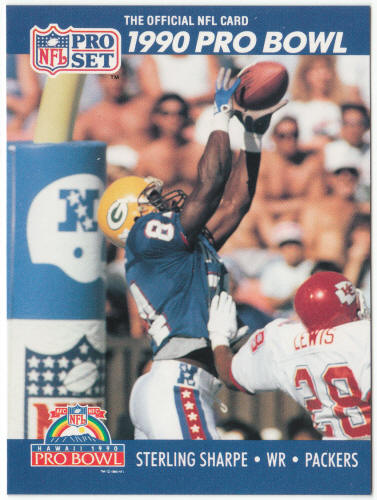 1990 Pro Set Football #415 Sterling Sharpe Pro Bowl