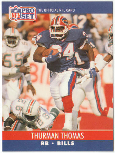 1990 Pro Set Football #444 Thurman Thomas