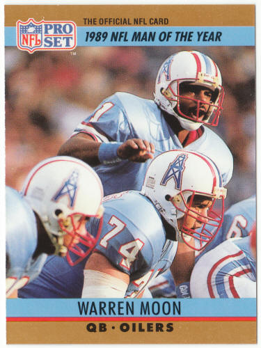 1990 Pro Set Football #4 Warren Moon Man of the Year