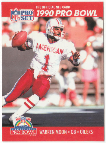 1990 Pro Set Football #359 Warren Moon Pro Bowl