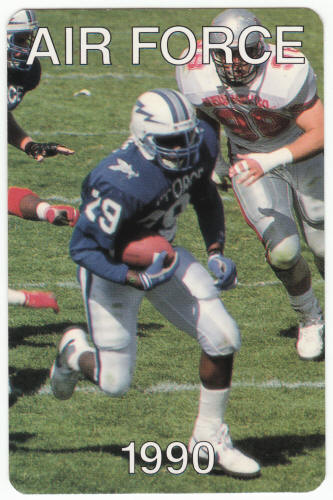 1990 Air Force Rodney Lewis Promo Card