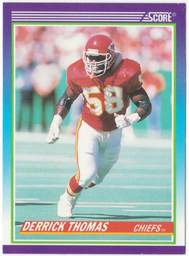 1990 Score Football #500 Derrick Thomas