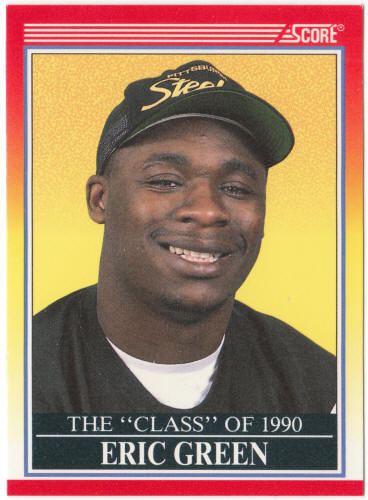 1990 Score Football #609 Eric Green Rookie Card