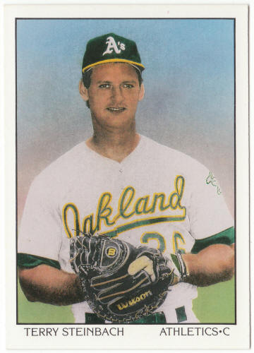 1990 Score Baseball #693B Terry Steinbach DT Correct