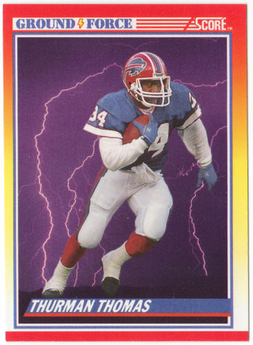 1990 Score Football #322 Thurman Thomas Ground Force