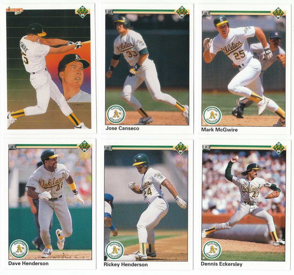 1990 Upper Deck Baseball Oakland Athletics Team Set