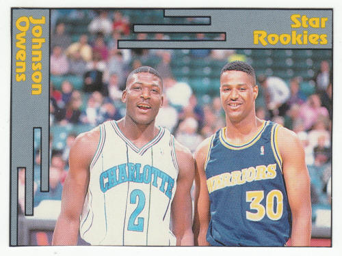 1991-92 SCD #31 Larry Johnson Billy Owens Pocket Price Guide Card