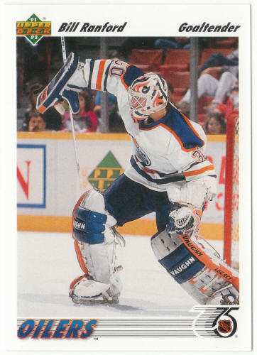 1991-92 Upper Deck Hockey #117 Bill Ranford