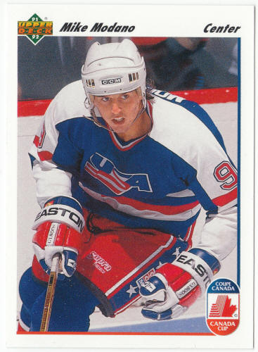 1991-92 Upper Deck Hockey #32 Mike Modano CC Card