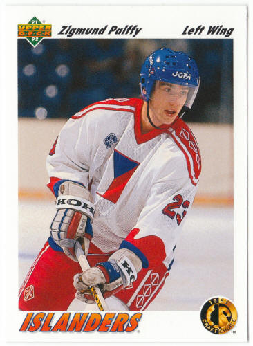 1991-92 Upper Deck Hockey #71 Zigmund Palffy Rookie Card