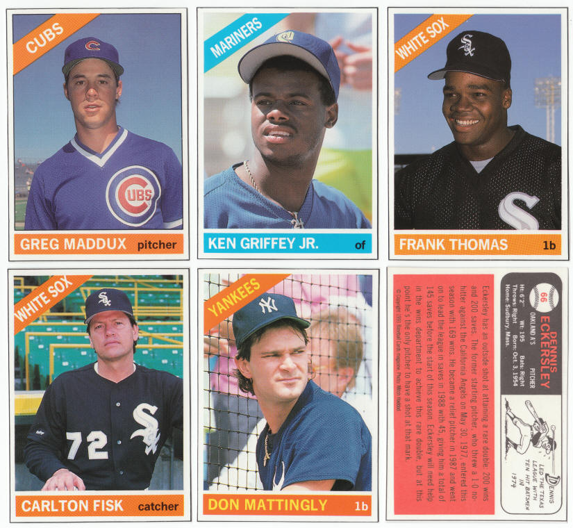 1991 BBC Baseball Cards Magazine Insert Cards