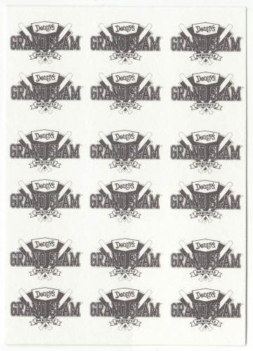 1991 Denny's Upper Deck Baseball Backer