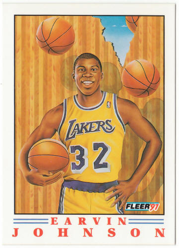 1991-92 Fleer Pro-Visions Basketball #PV6 Earvin Johnson