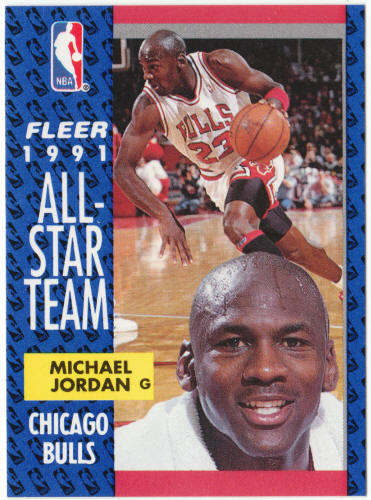 1991-92 Fleer Basketball #211 Michael Jordan AS