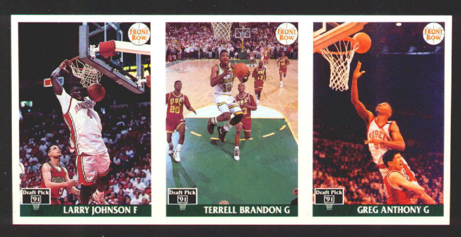 1991 Front Row Basketball Promo Panel front