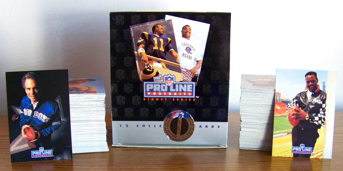 1991 Pro Line Portraits Football Cards Complete Set