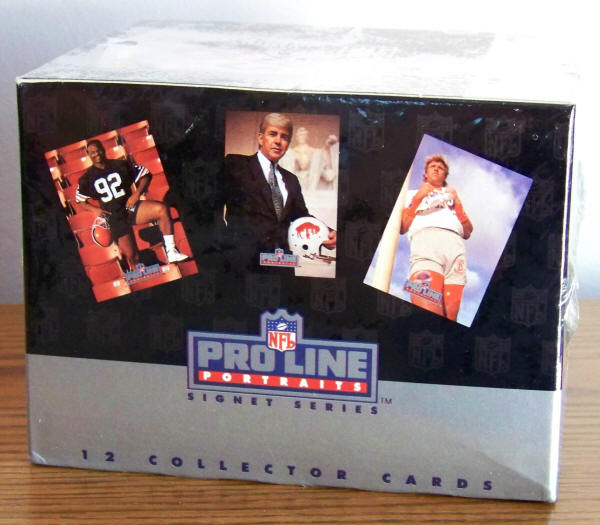 1991 Pro Line Portraits Football Cards Sealed Wax Pack Box
