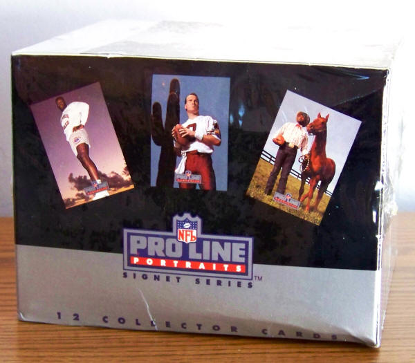 1991 Pro Line Portraits Football Cards Sealed Wax Pack Box