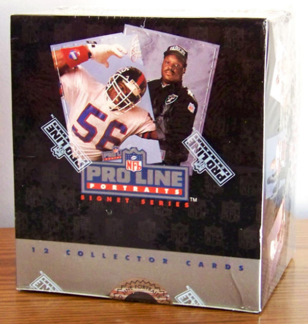 1991 Pro Line Portraits Football Cards Sealed Wax Pack Box