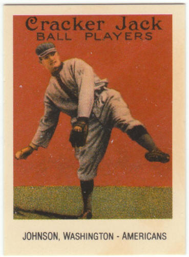 1993 Cracker Jack Baseball 1915 Reprints #5 Walter Johnson