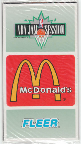 1994-95 Fleer Basketball McDonalds NBA Jam Promo Card Pack front