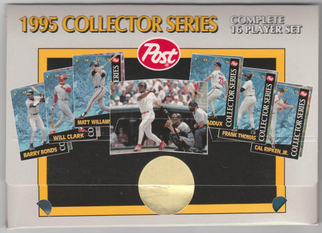 1995 Post Cereal Baseball Collectors Series Complete 16 Player Set