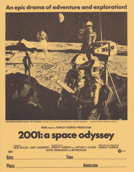 2001 A Space Odyssey Handbill small