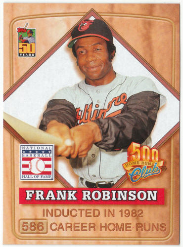 2001 Post Cereal 500 Home Run Club Baseball #5 Frank Robinson
