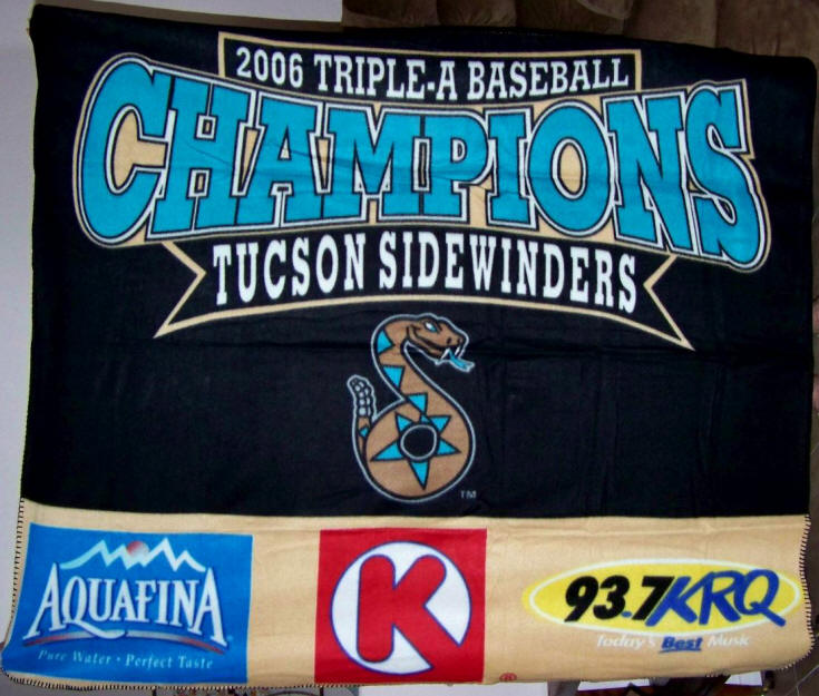 2007 Tucson Sidewinders Fleece Throw Blanket
