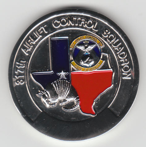 317th Airlift Control Squadron Challenge Coin front