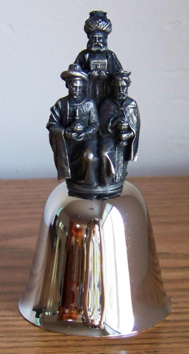 1980 Danbury Mint Three Wise Men Bell front