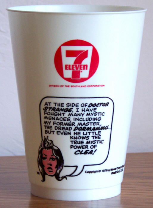 1975 Marvel Superhero 7-11 Slurpee Cup Clea