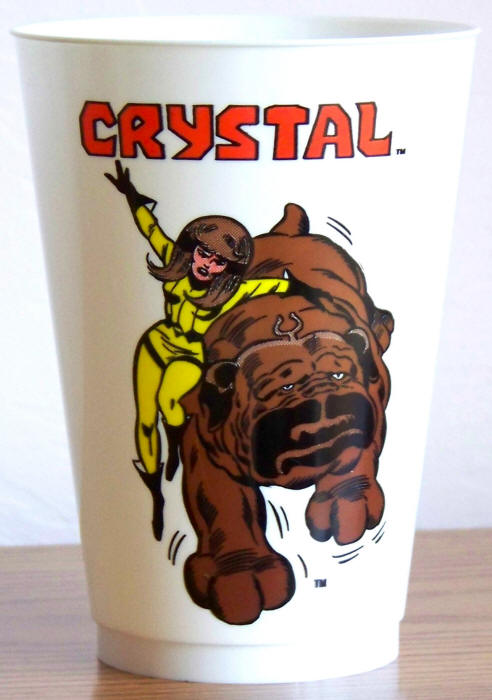 1975 Marvel Superhero 7-11 Slurpee Cup Crystal Lockjaw