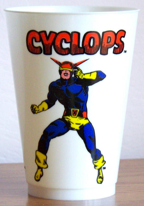 1975 Marvel Superhero 7-11 Slurpee Cup Cyclops