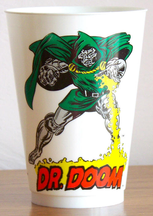 1975 Marvel Superhero 7-11 Slurpee Cup Doctor Doom