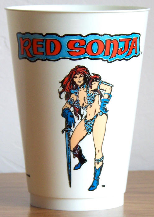 1975 Marvel Superhero 7-11 Slurpee Cup Red Sonja