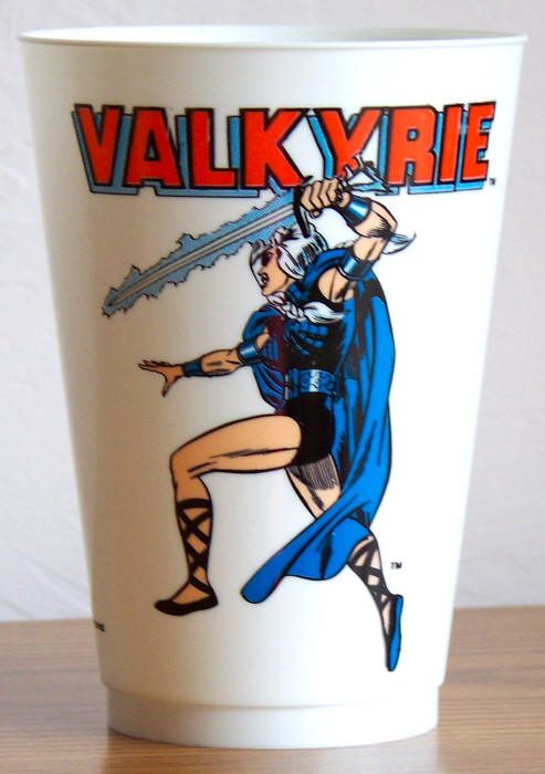 1975 Marvel Superhero 7-11 Slurpee Cup Valkyrie
