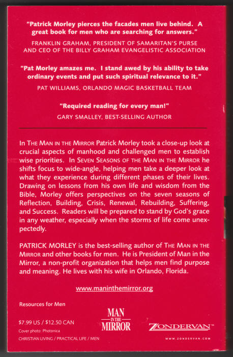 Seven Seasons Of The Man In The Mirror back cover