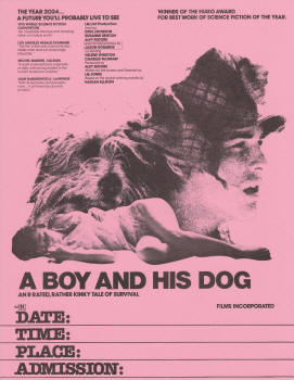 A Boy And His Dog Handbill small