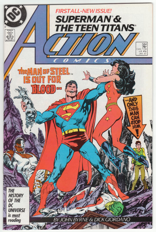 Action Comics #584 front cover