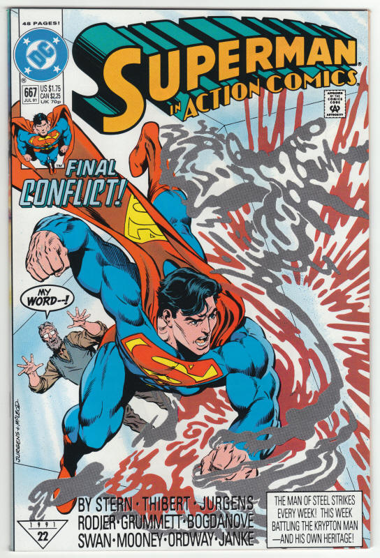 Action Comics #667 front cover