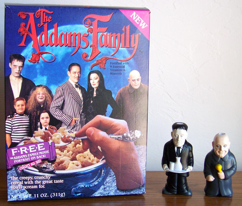 The Addams Family Cereal Box