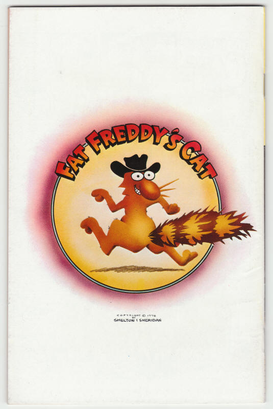 The Adventures Of Fat Freddys Cat #2 back cover
