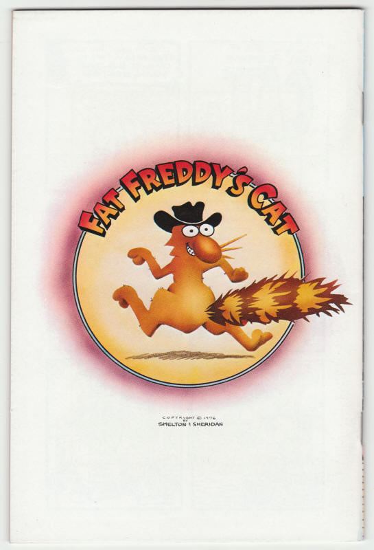 The Adventures Of Fat Freddys Cat #3 back cover
