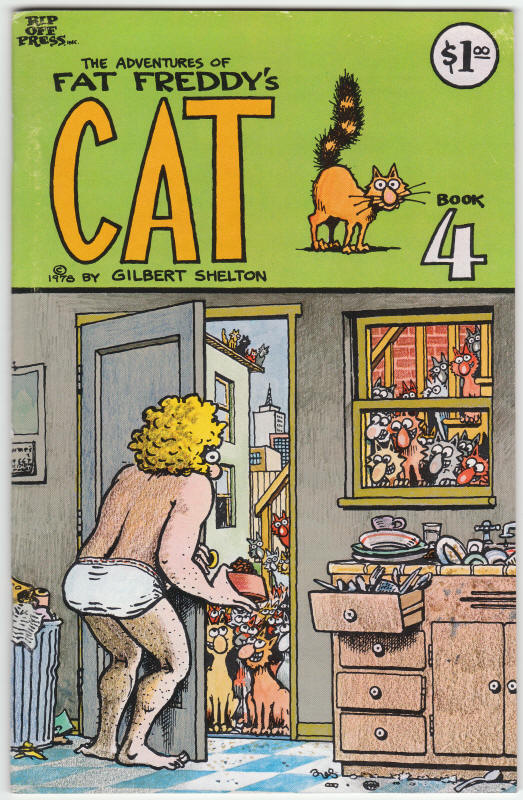 The Adventures Of Fat Freddys Cat #4 front cover
