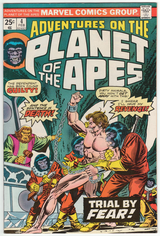 Adventures On The Planet Of The Apes 4 front cover